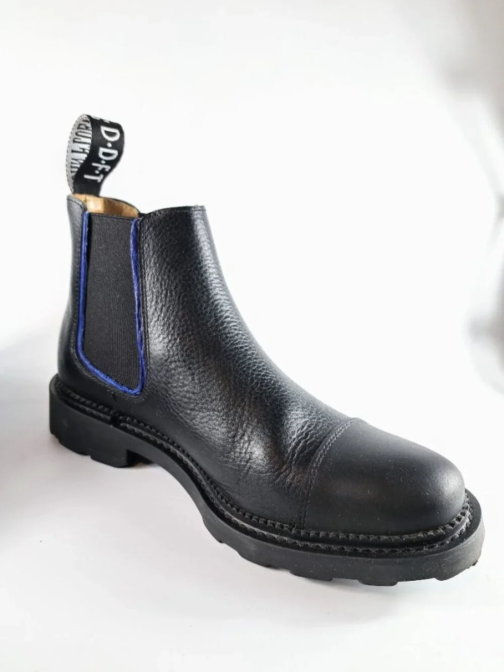 John Fluevog Guardian Angel Archie Black Chelsea Boots Unisex Size 6M